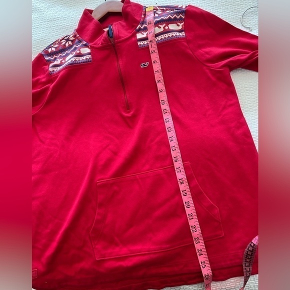 Vineyard Vines 1/4 Zip Pullover Nordic Logo
Red oversized Sweatshirt - Picture 13 of 15